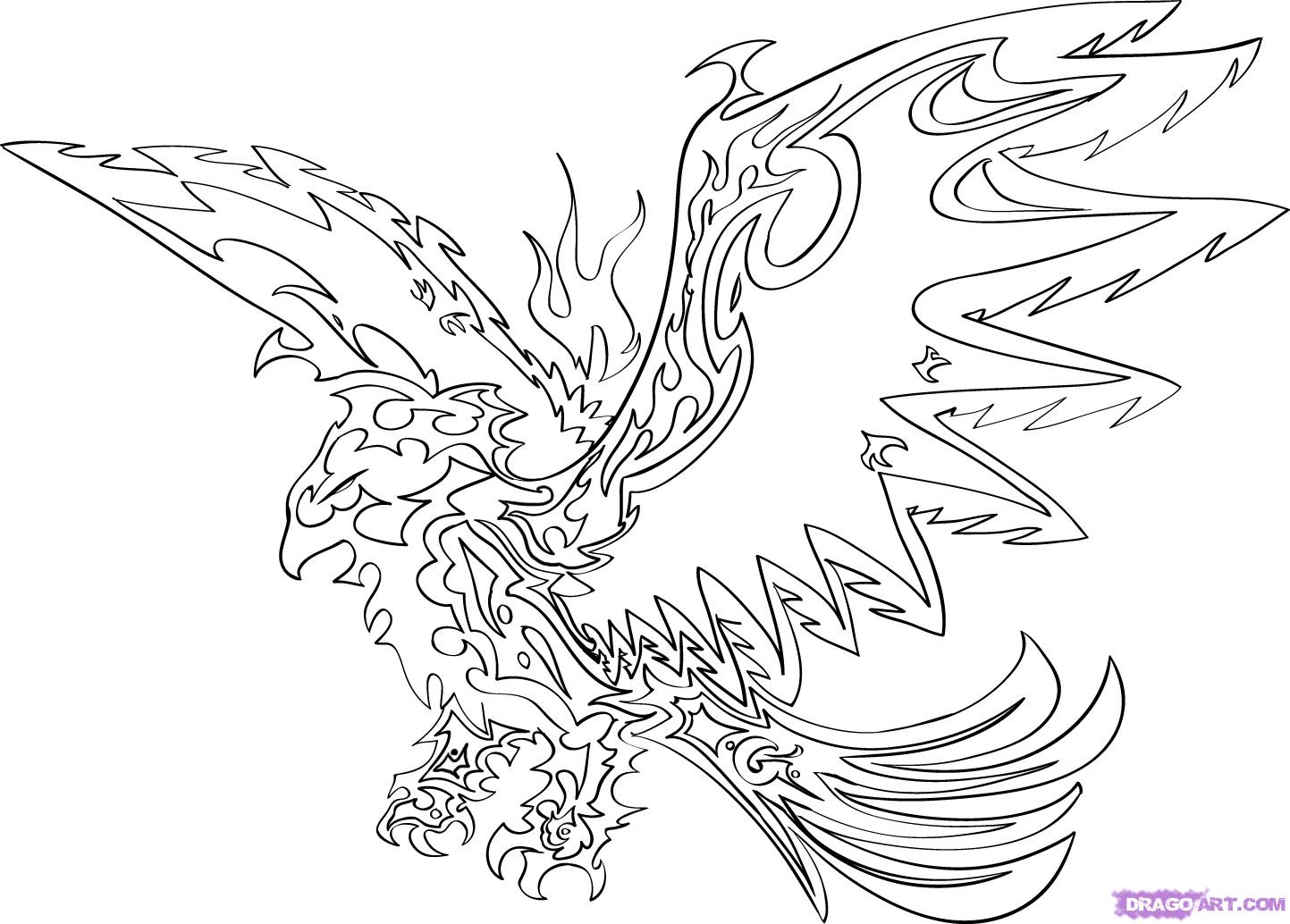 1443x1034 To Draw An Eagle Tattoo Eagle Tattoo Step By Step Tattoos Pop