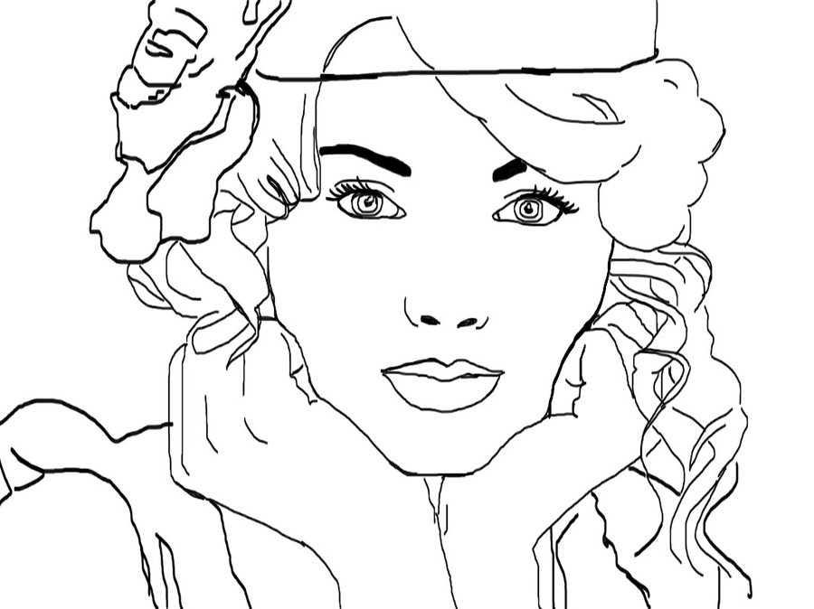 900x674 Taylor Swift Line Art By Fosterthepeople32