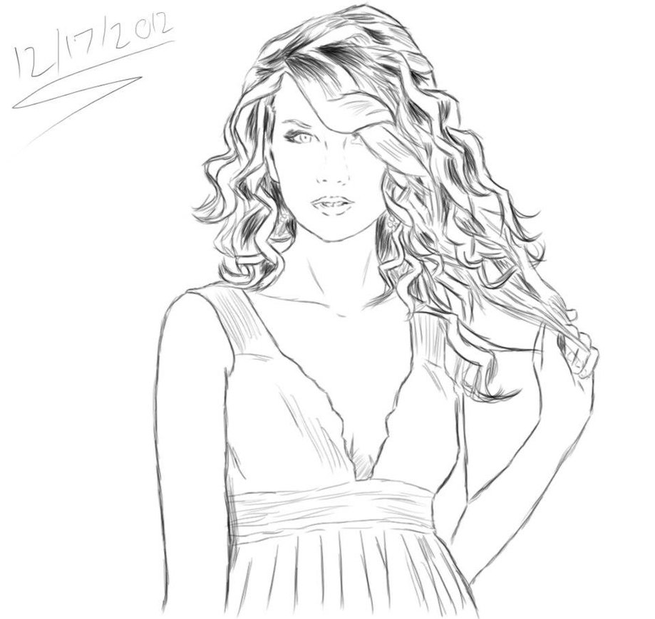 919x869 Taylor Swift Sketch By Sarugaki339