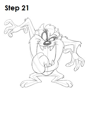 300x388 How To Draw Taz