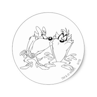 324x324 Taz Stickers Zazzle
