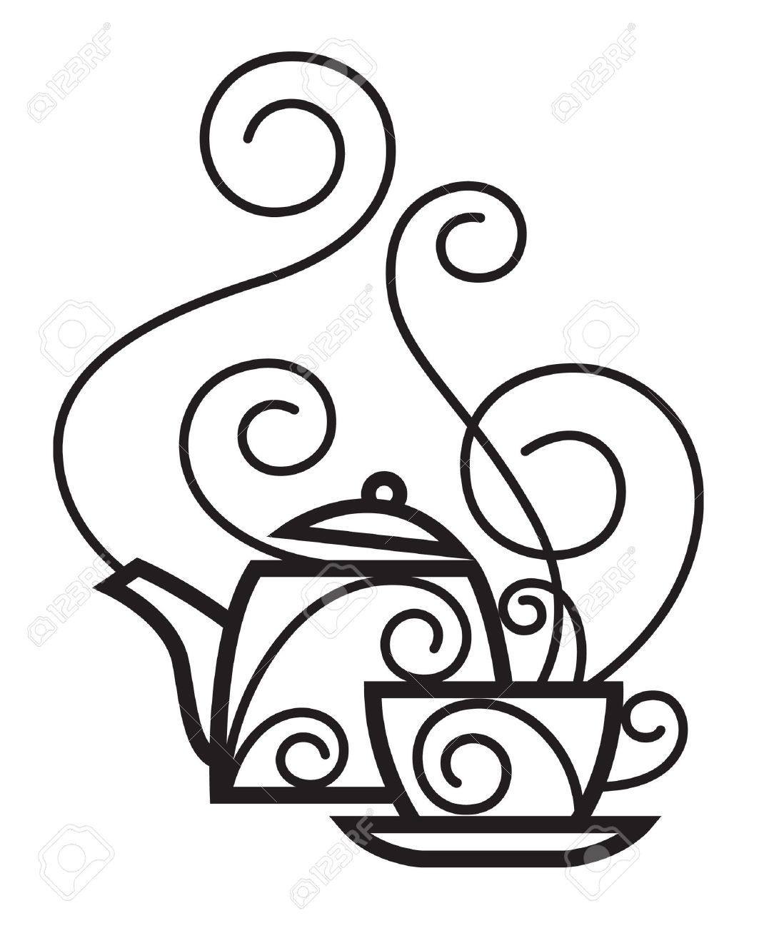 1063x1300 Drawn Teapot Teacup
