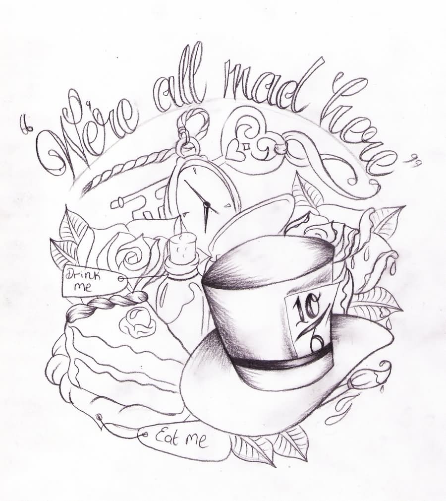 900x1010 Alice In Wonderland Teacup Tattoos