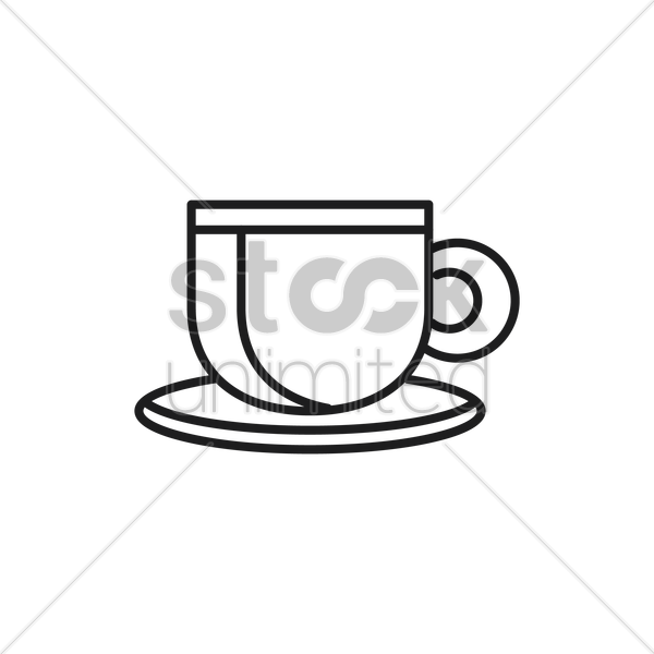 600x600 Tea Cup Vector Image