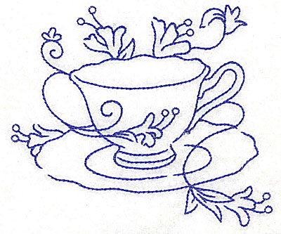 400x333 Teacup With Flowers Largeltbrgt 4.59w X 4.02h, John Deer's Ultimate