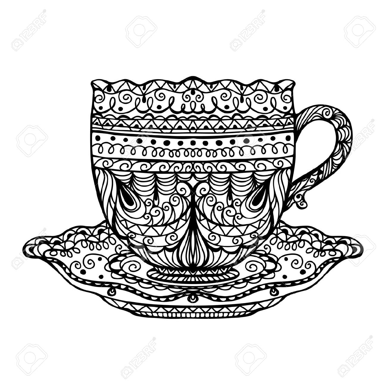 1300x1300 Vintage Tea Cup Icon