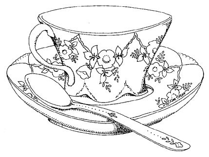 429x323 Drawn Tea Cup Fancy