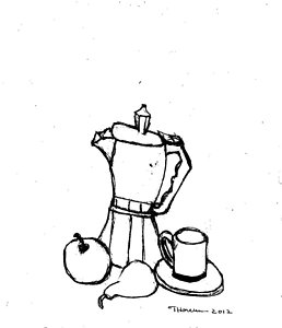 258x300 Tea Pot Drawings Fine Art America