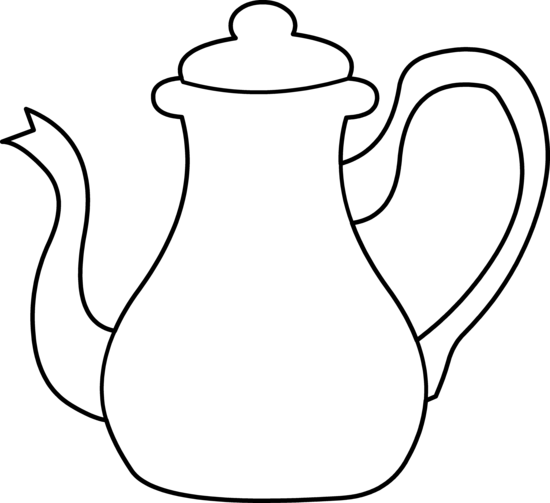 550x503 Tea Kettle Coloring Page