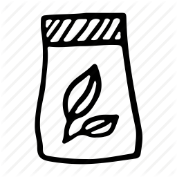 256x256 Doodle, Drawing, Drawn, Hand, Leaves, Package, Tea Icon Icon