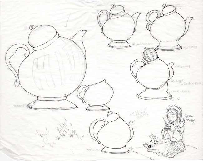 650x517 Drawn Teapot Alice In Wonderland