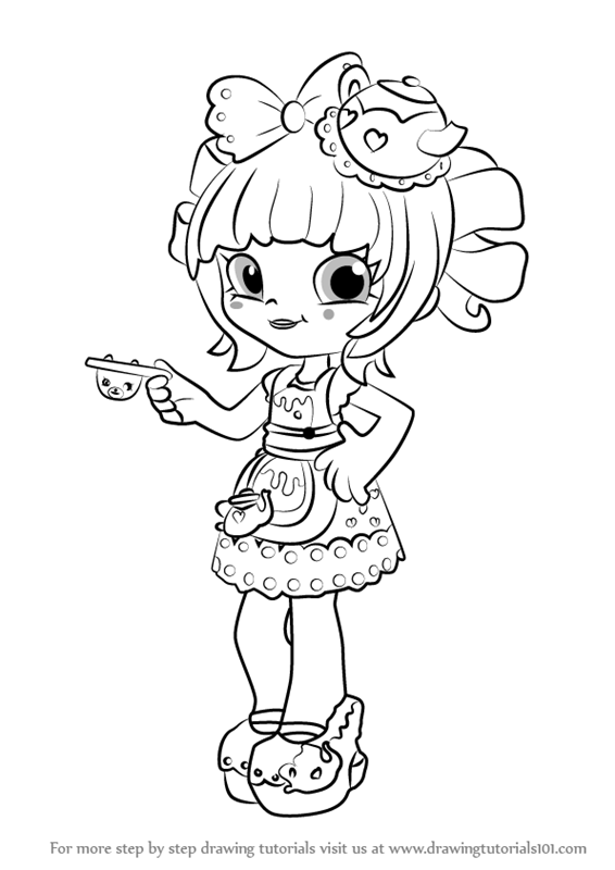 566x800 Learn How To Draw Tippy Teapot From Shoppies (Shoppies) Step By