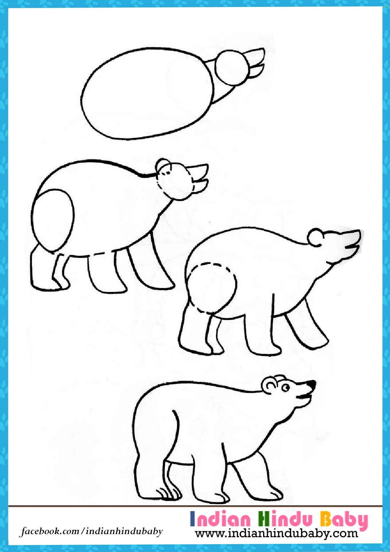 1240x1754 Teach Your Kid To Draw Bear With Simple Drawing Tips