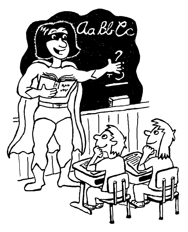 800x987 Ideas Of Drawing Of A Teacher Teaching Students About Format