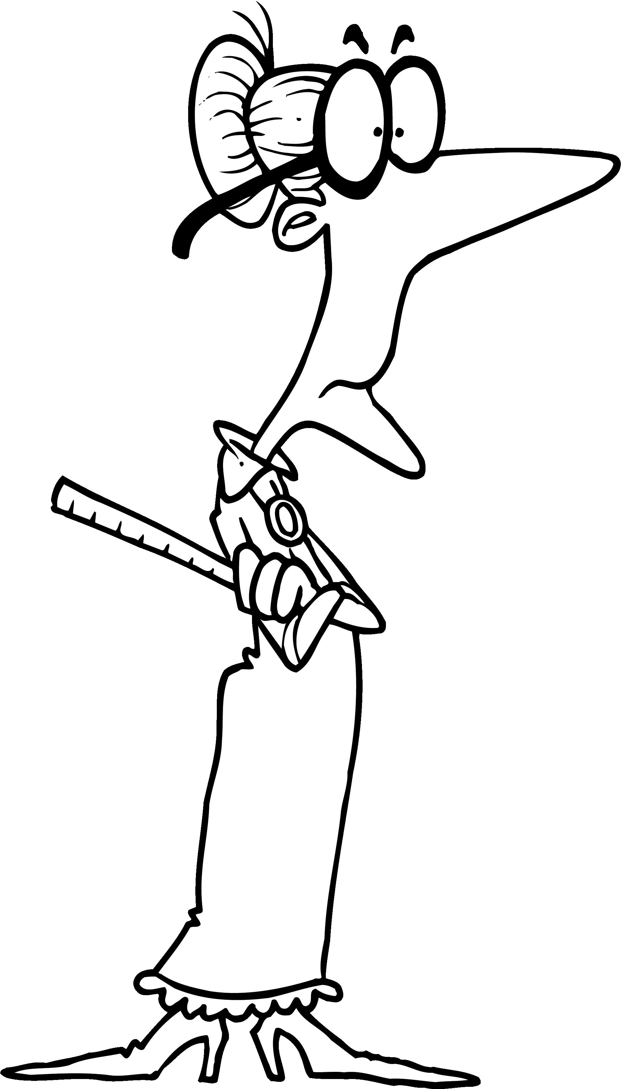 2000x3493 Mean Teacher Clipart