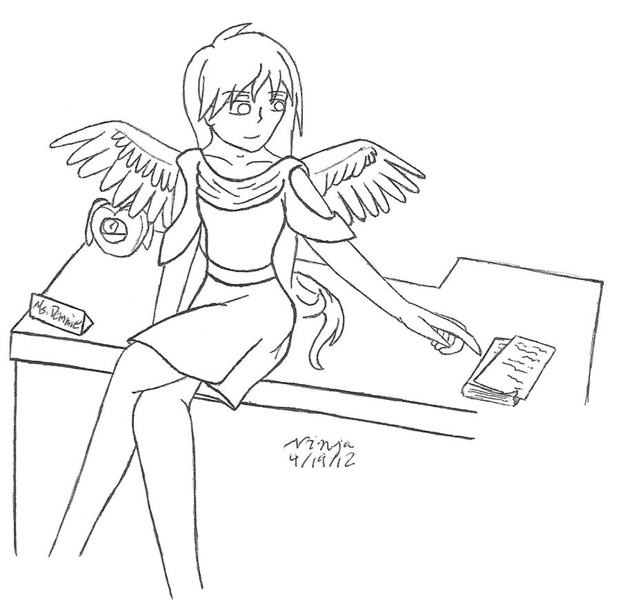 900x870 Being A Teacher By Weird Anime Girl