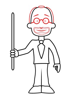 250x327 Drawing A Cartoon Teacher