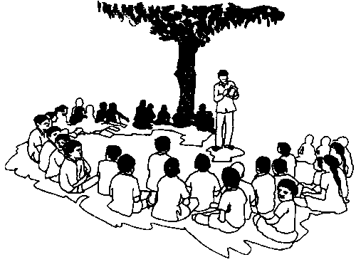 500x368 Teachers Work Under Trees