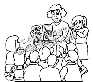 300x263 Teacher Teaching Students Clipart Black And White