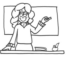 236x199 Teacher Clipart To Color