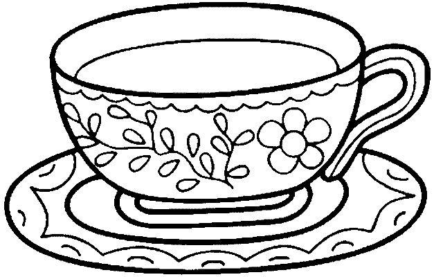 627x400 Tea Cup Coloring Pages