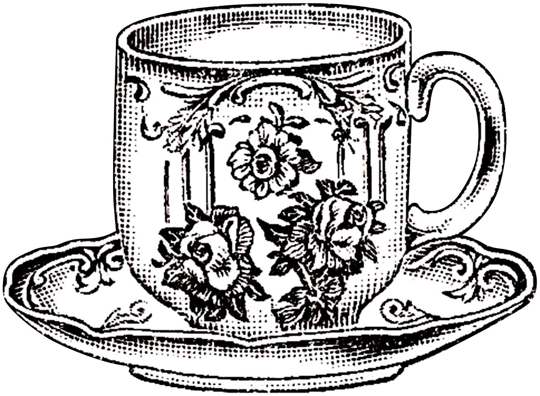 1800x1320 Vintage Floral Teacup Picture!