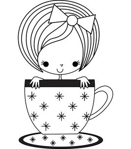 268x304 Drawn Teacup Felt