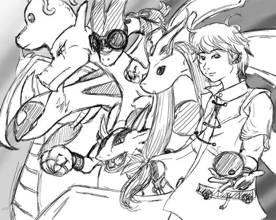 900x720 Pokemon Dragon Dream Team By Jomei Hoshikawa