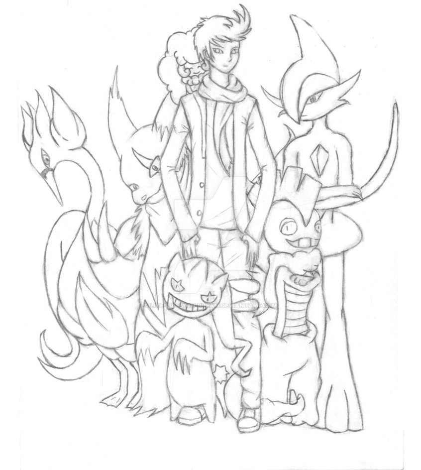 846x944 Drawing Part Pokemon Team By Like Like You Dream