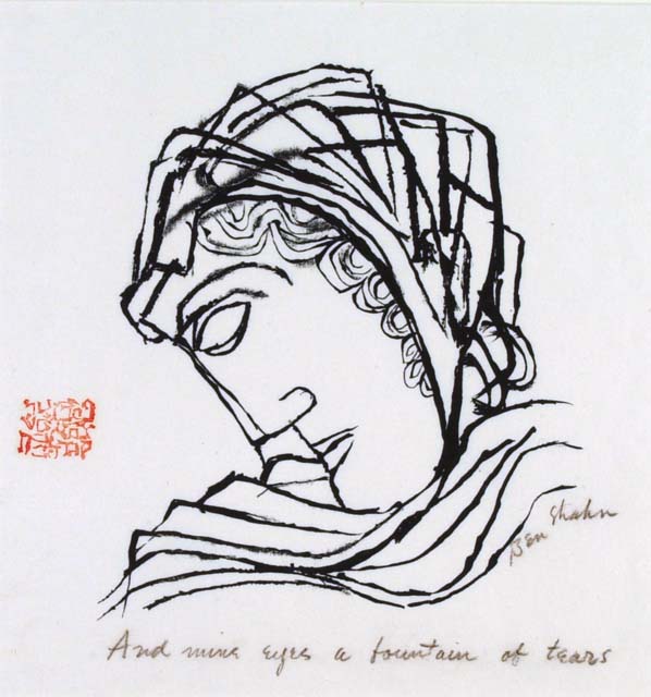 598x640 And Mine Eyes A Fountain Of Tears. The Old Print Shop