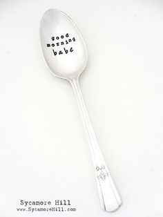 236x314 Personalized Teaspoon With Name. The Original Hand Stamped Vintage