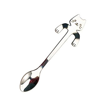 355x354 Mini Cat Coffee Spoon Stainless Steel Teaspoon