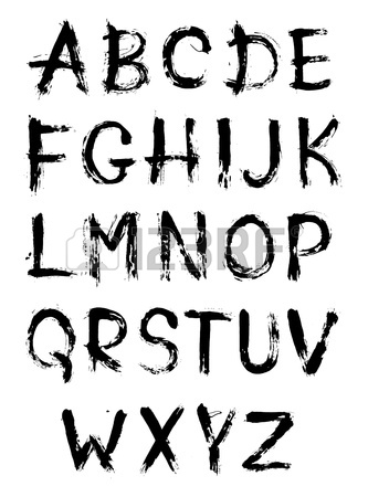 333x450 Hand Drawn 3d Font, Vector Alphabet Vintage Style. Royalty Free