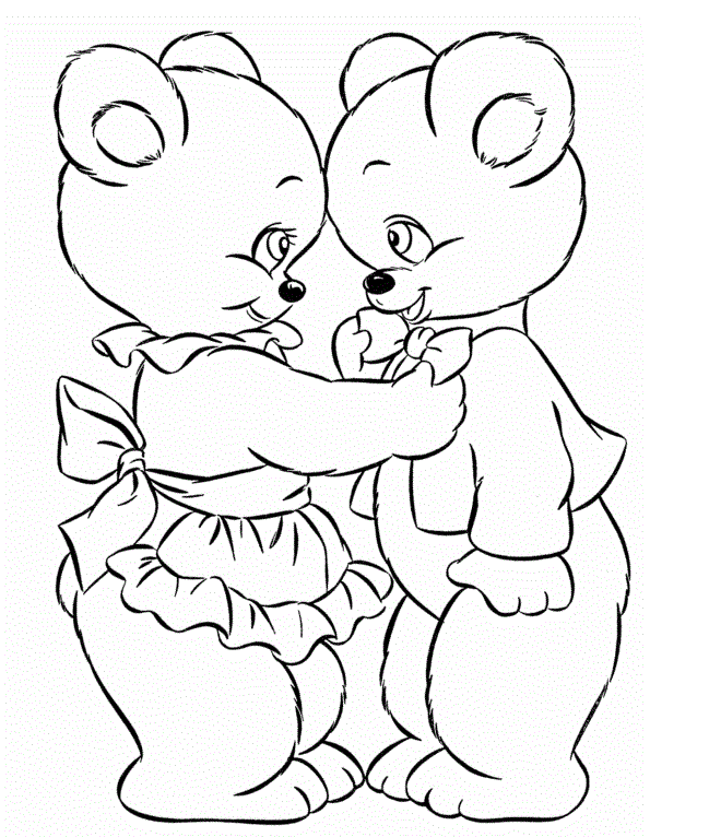 649x766 Colours Drawing Wallpaper Best Amp Beautiful Copule Teddy Bear