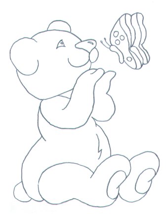 336x432 Teddy Bear Album Painting