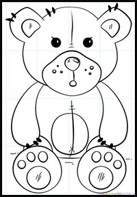 200x288 How To Draw Teddy Bears With Hearts With Easy Step By Step