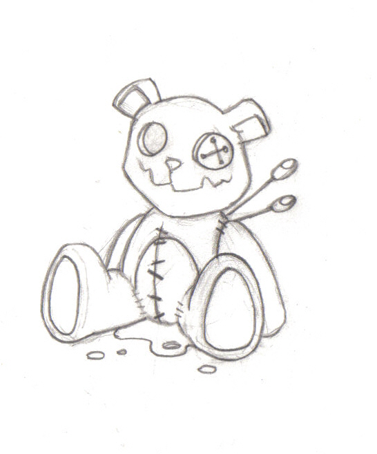 546x657 Teddy Bear. By Needlesandink