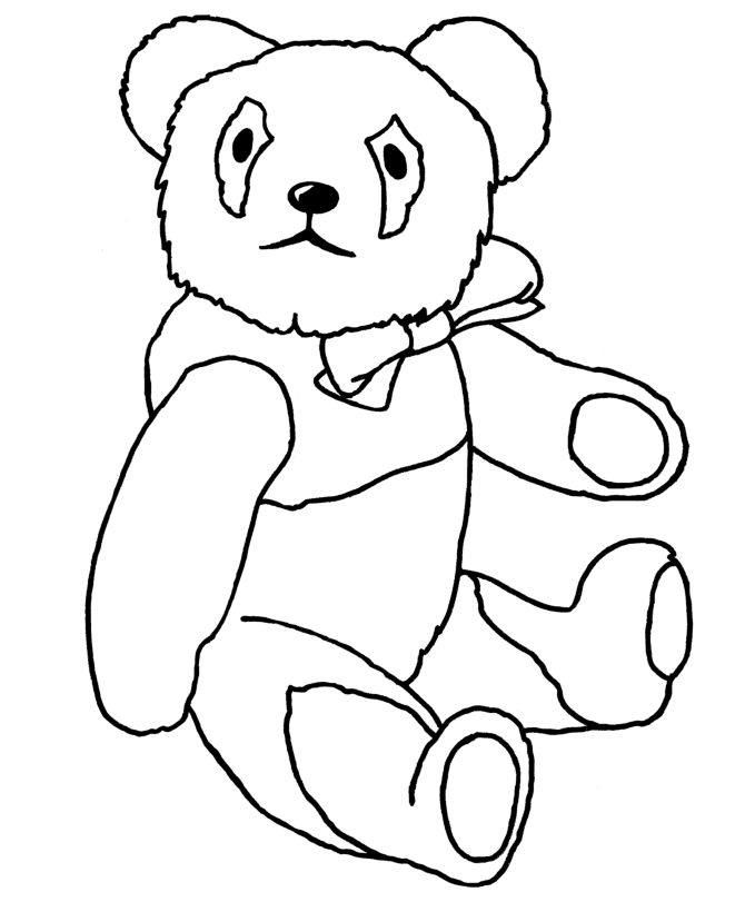 670x820 Outline Of A Teddy Bear