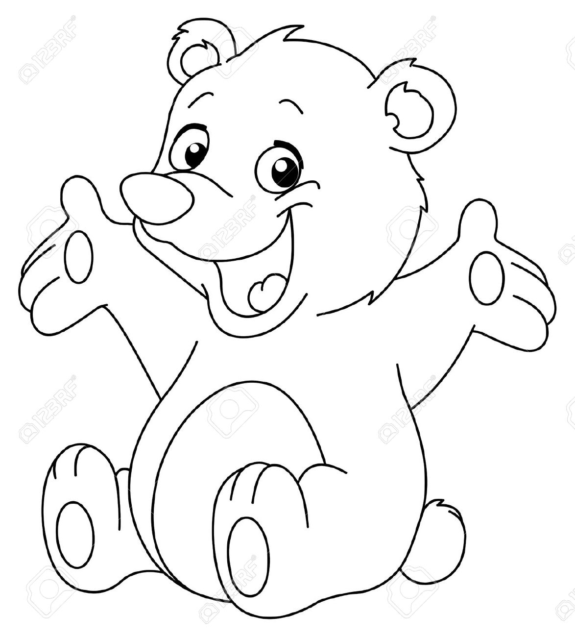 Teddy Bear Drawing Outline at GetDrawings.com | Free for personal use