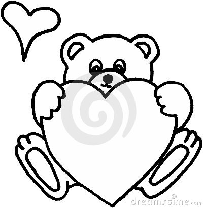 400x410 Drawn Teddy Bear Heart Drawing