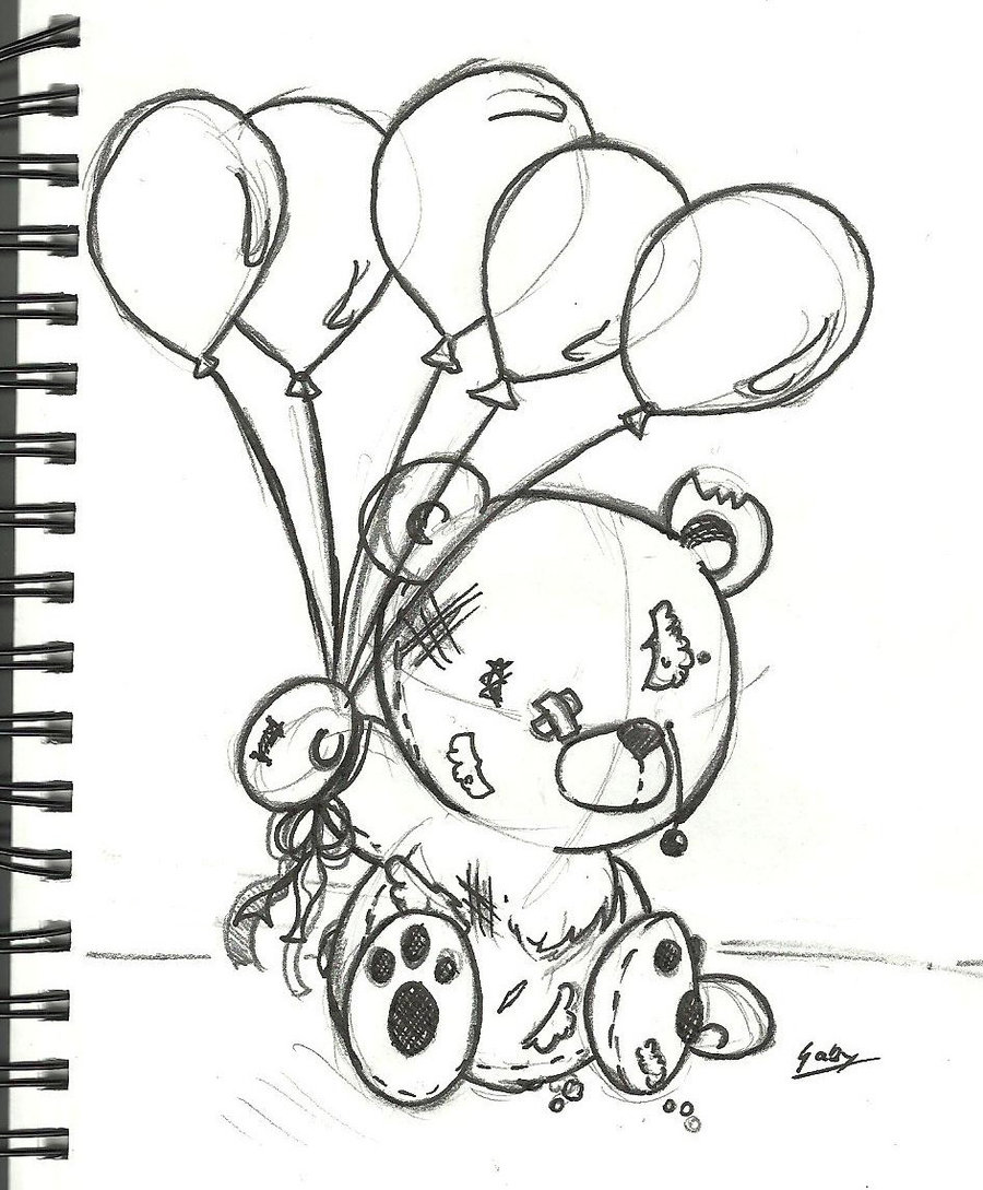 900x1089 Evil Teddy Bear Drawings Pencil
