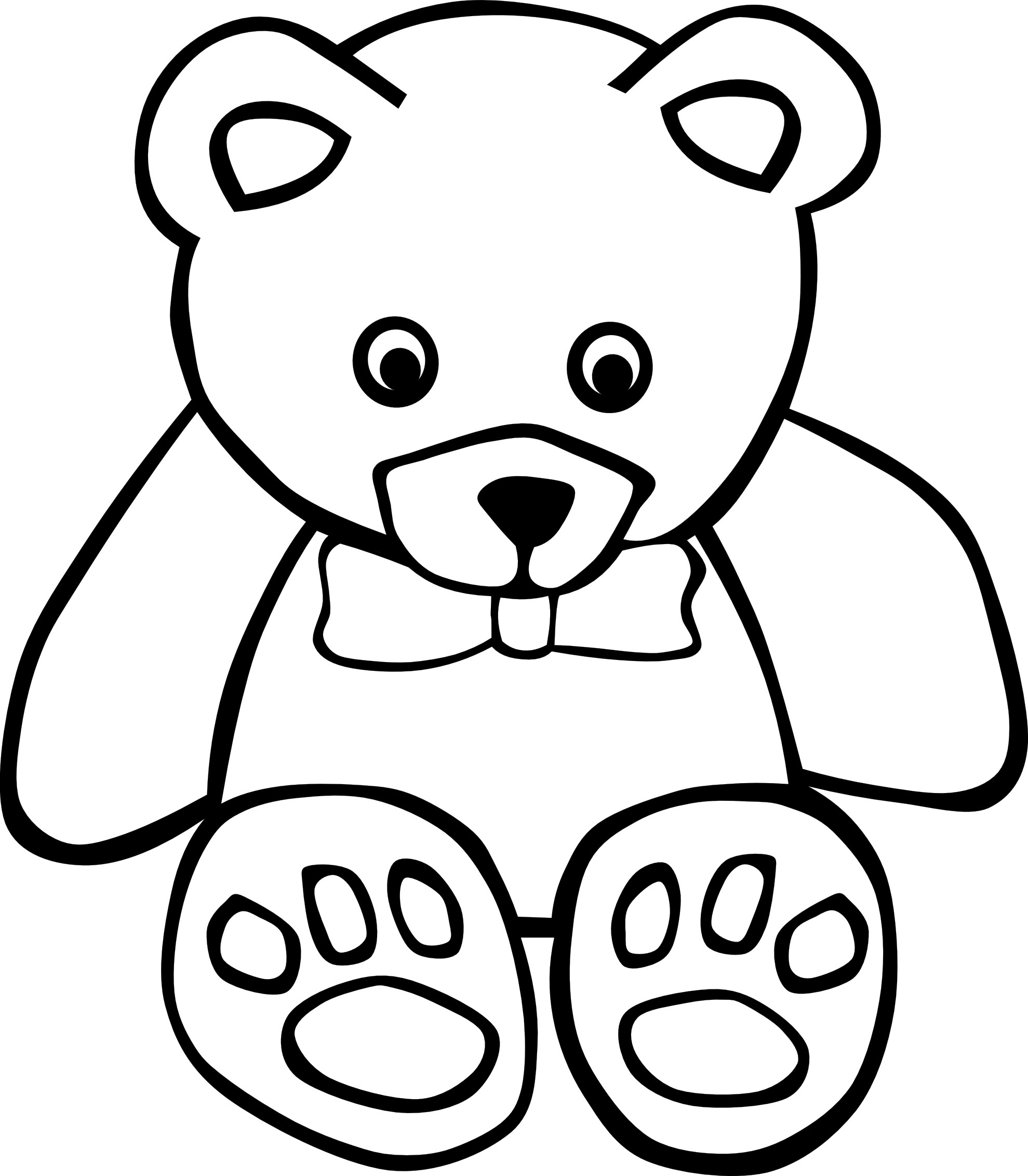 1979x2263 Challenge Teddy Bear Coloring Page Free Printable Pages For Kids