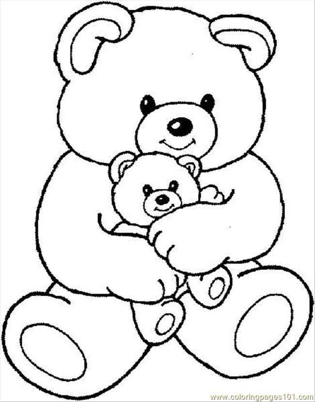 650x828 Endorsed Outline Of A Teddy Bear Drawn Heart Pencil And In Color