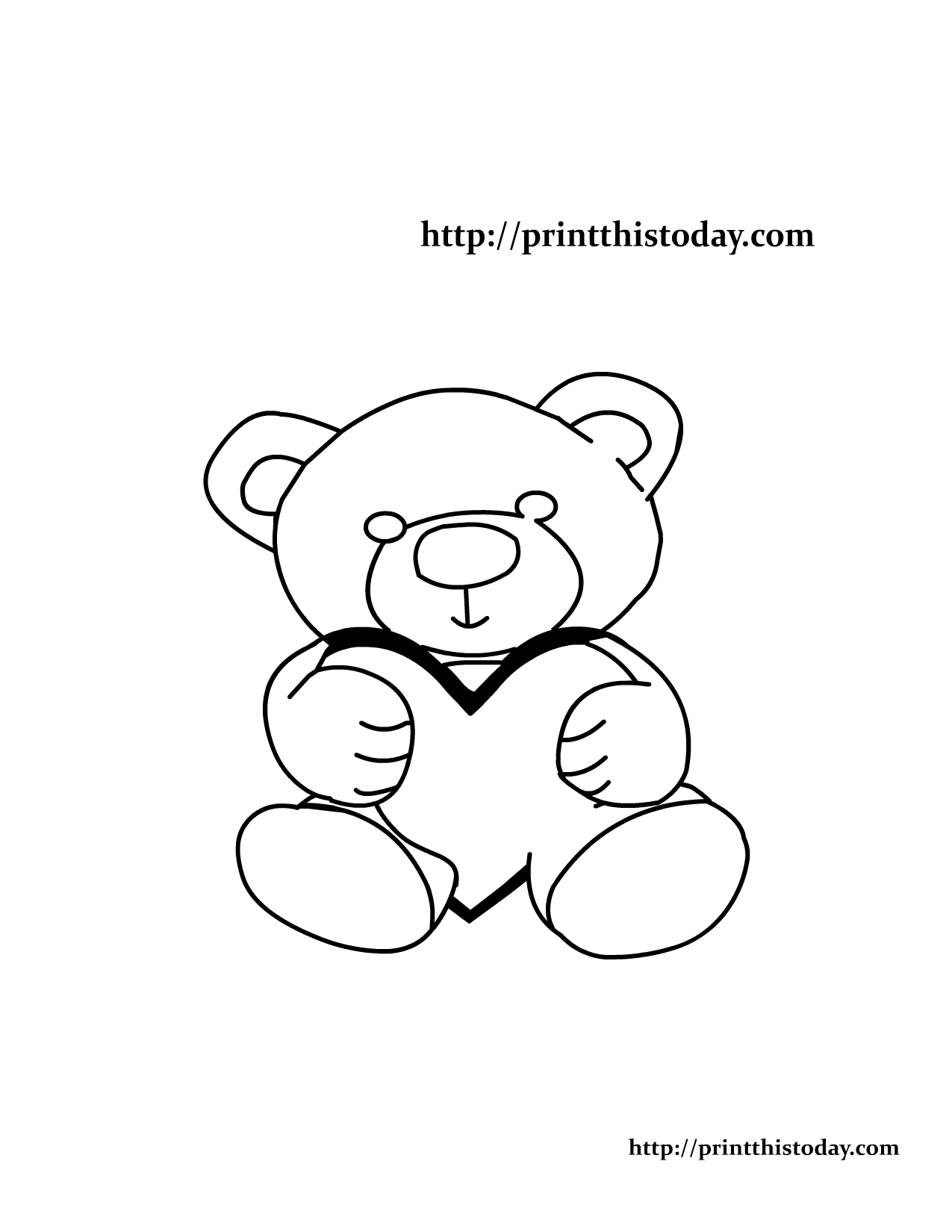 1275x1650 Free Printable Teddy Bear Coloring Pages