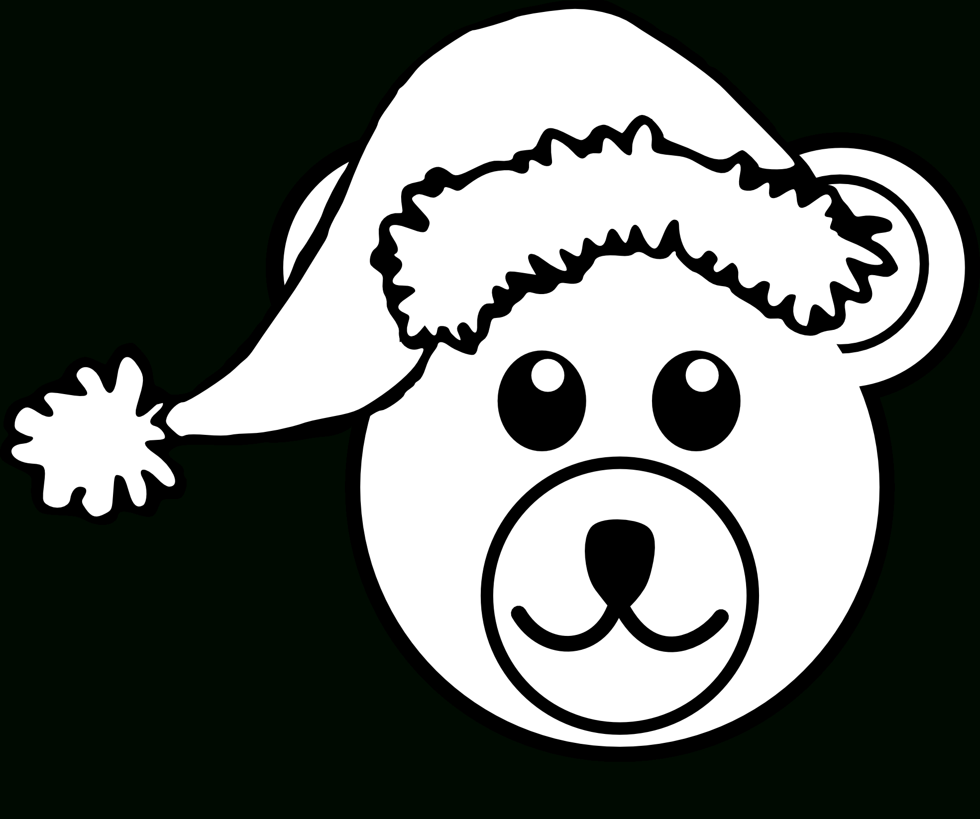 1969x1646 Drawing Teddy Bear Face