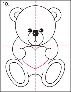 248x320 How To Draw A Valentine Teddy Tutorial