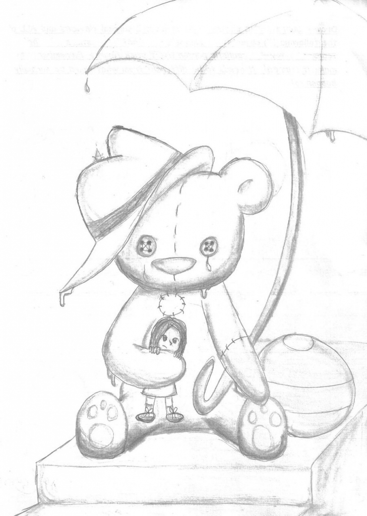 728x1024 Pencil Drawings Of Teddy Bears Beardrawing