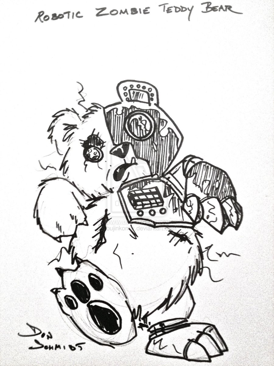 900x1200 Zombie Teddy Bear Drawings