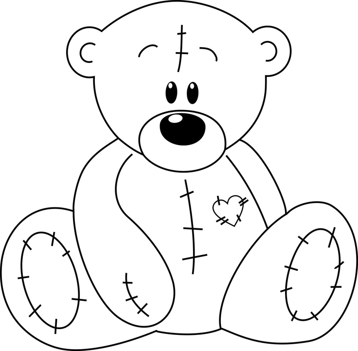 Teddy Bear Line Drawing at GetDrawings | Free download