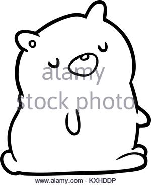 300x369 Line Drawing Of Teddy Bear Stock Vector Art Amp Illustration, Vector